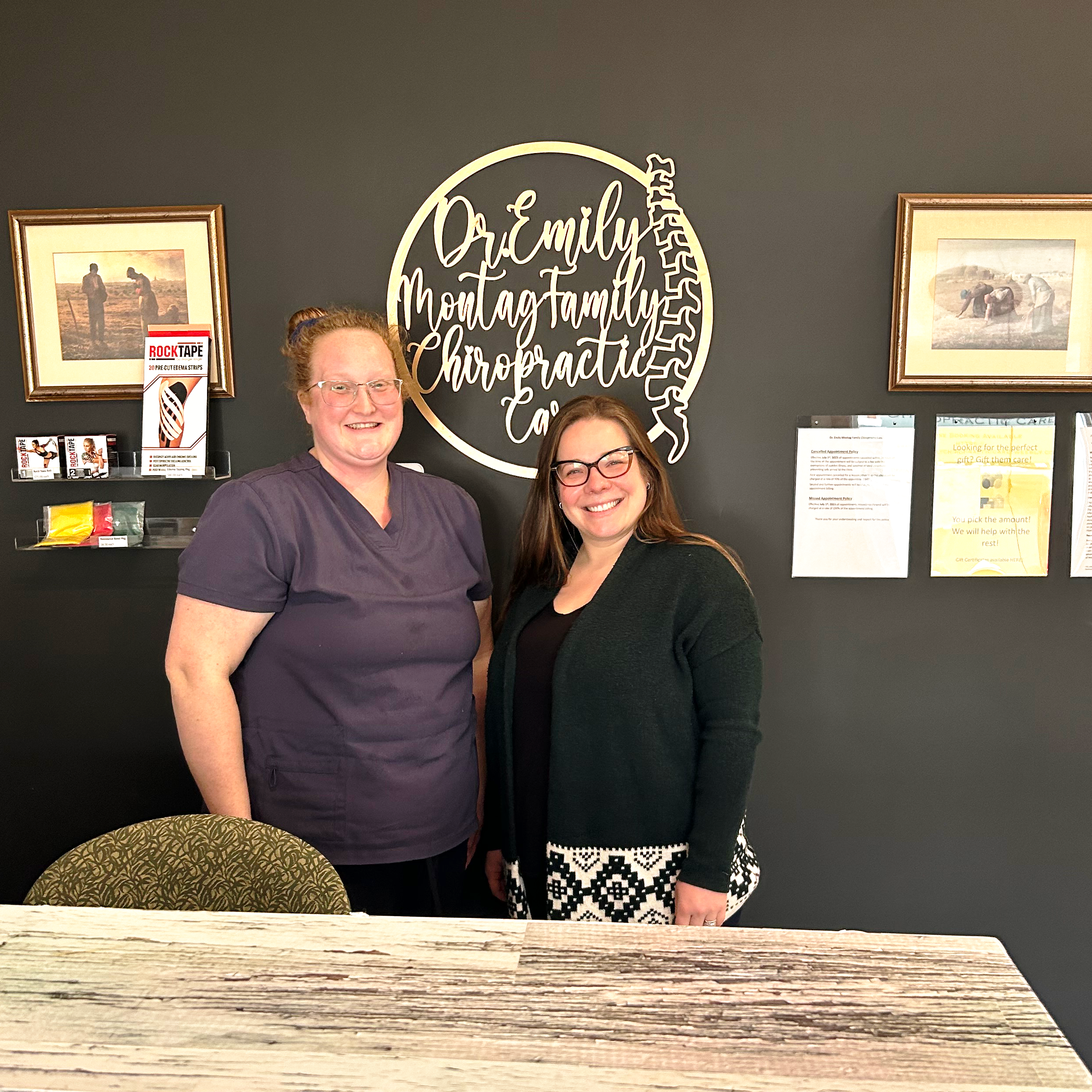 Dr. Emily Montag and Dr. Jenny Henderson in the Clinic