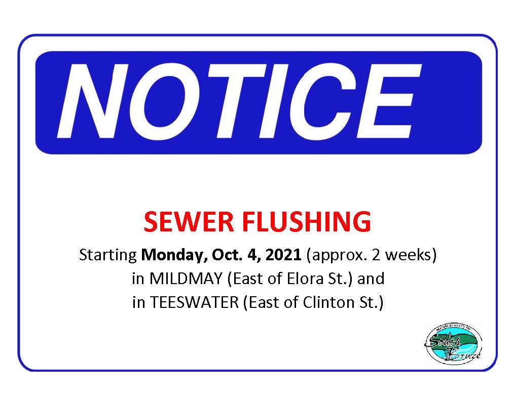Sewer Flushing Notice