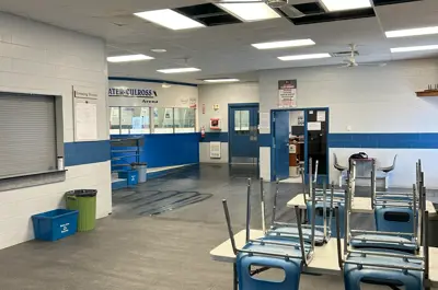 entrance lobby at the Teeswater Arena