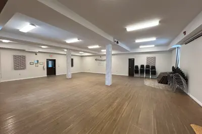 lower level hall space at the Teeswater Town Hall