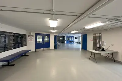 entrance lobby of the Mildmay Arena